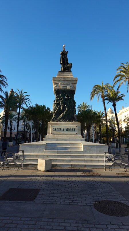 Statue at Plaza de San Juan de Dios, Cádiz, Spain