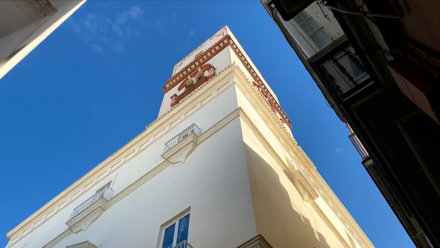 Torre Tavira, a historic watchtower in Cádiz, Spain