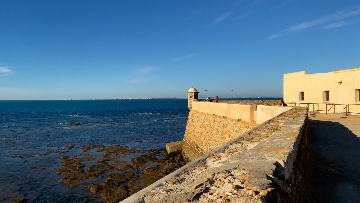 Historic fortress Castillo de Santa Catalina in Cádiz, Spain