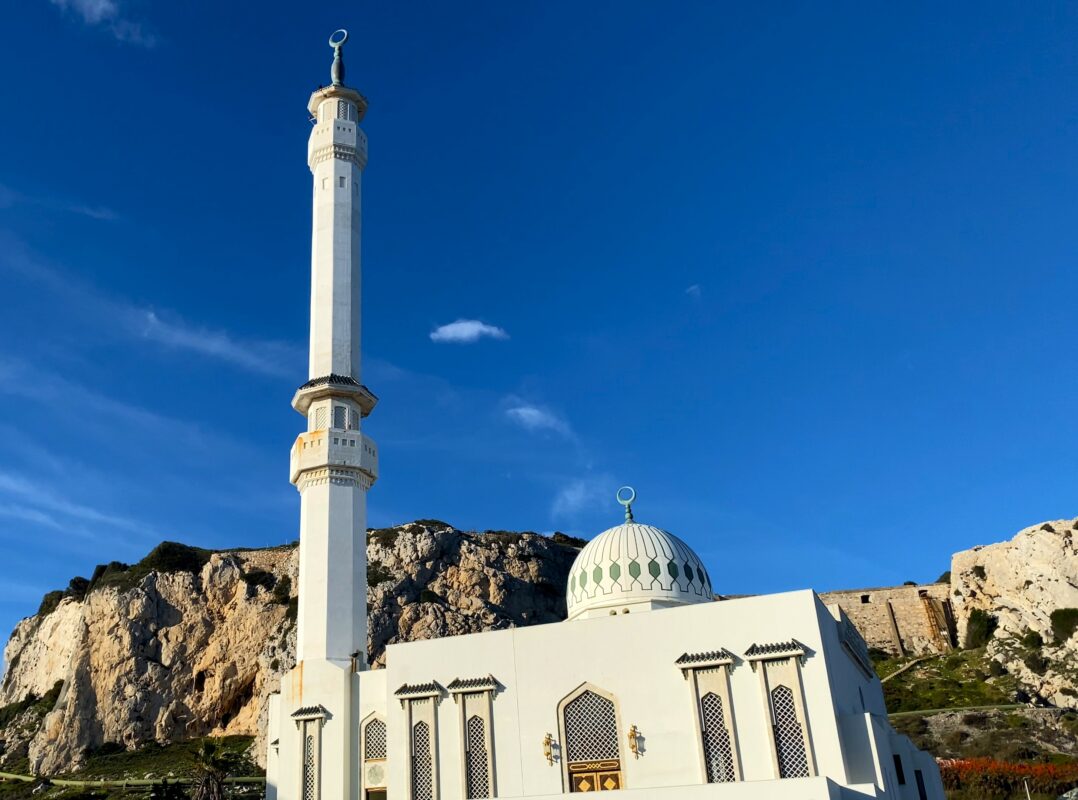 Ibrahim-al-Ibrahim Mosque at Europa Point, Gibraltar.